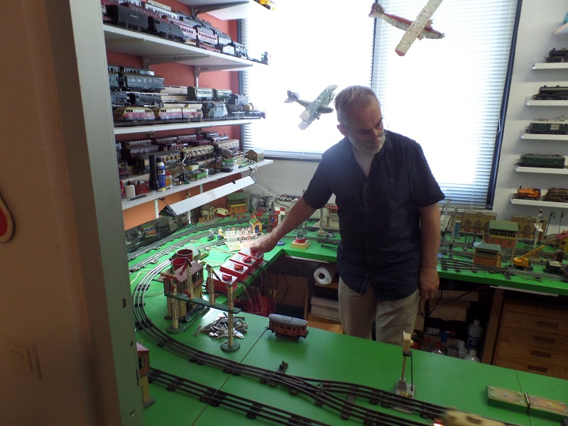 At the controls of a layout