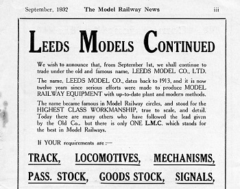 Leeds 1932 September Advertisement
