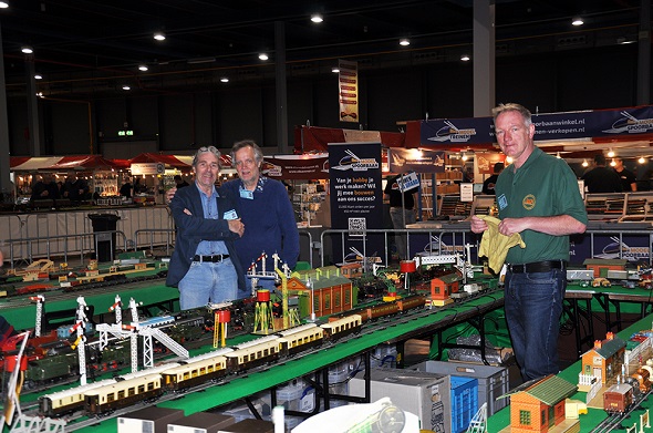Dutch HRCA members at the Hornby O-gauge layout