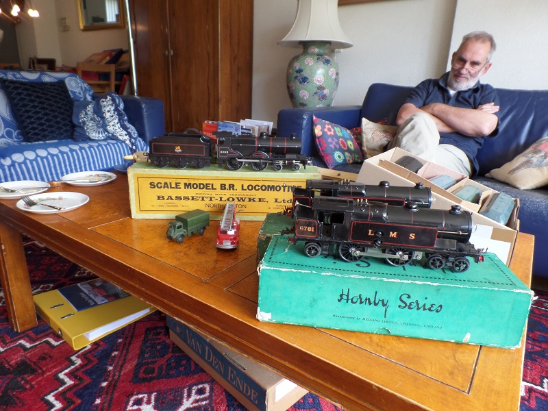 Hornby items on display
