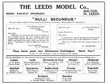 Leeds 1915 August Advertisement