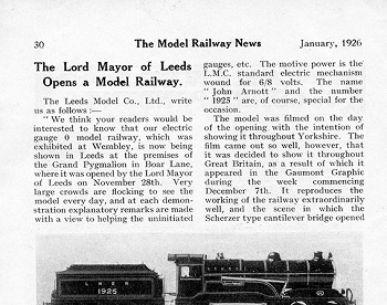Leeds 1926 January Trade News