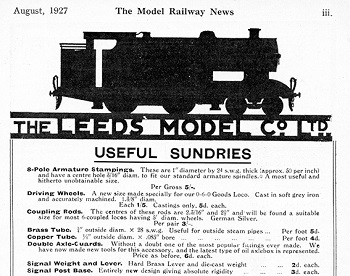 Leeds 1927 August Advertisement