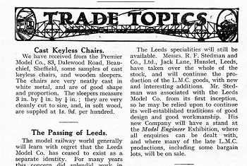 Leeds 1928 August Trade News