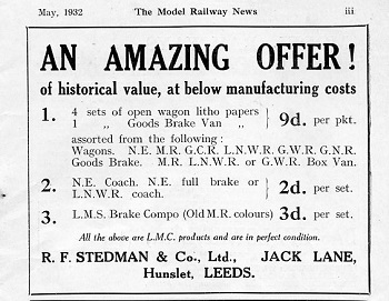 Leeds 1932 May Advertisement