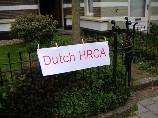 Dutch HRCA meeting Sign